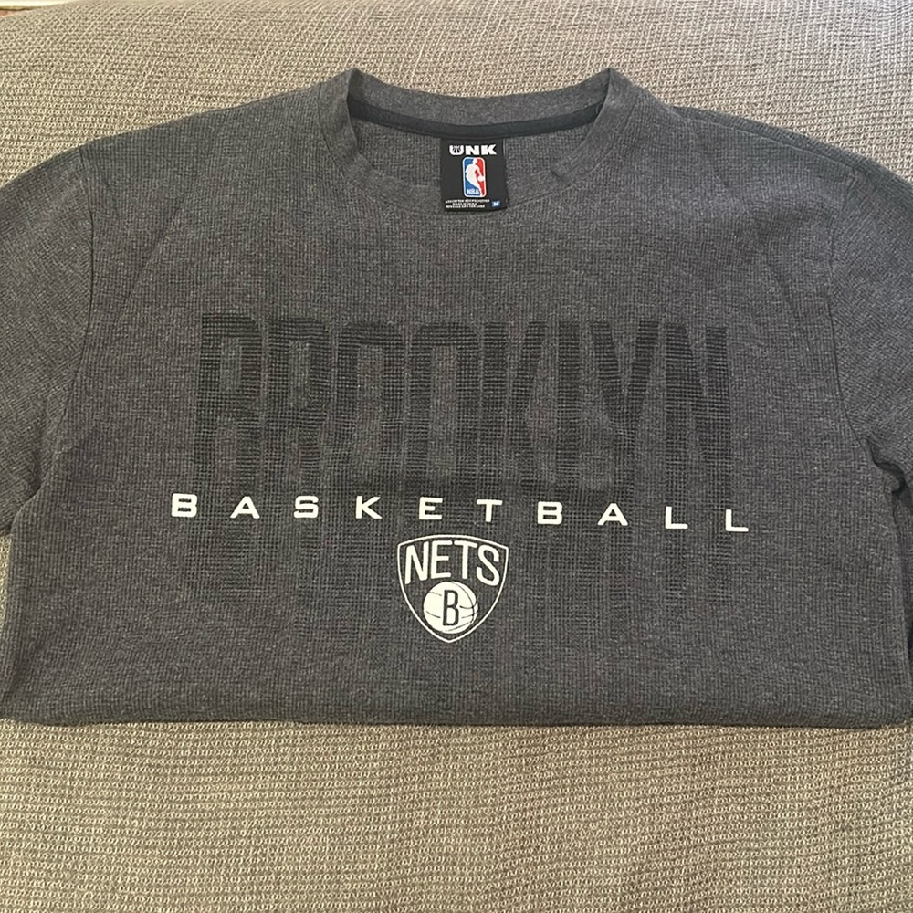 Brooklyn Nets cozy waffle long sleeve shirt